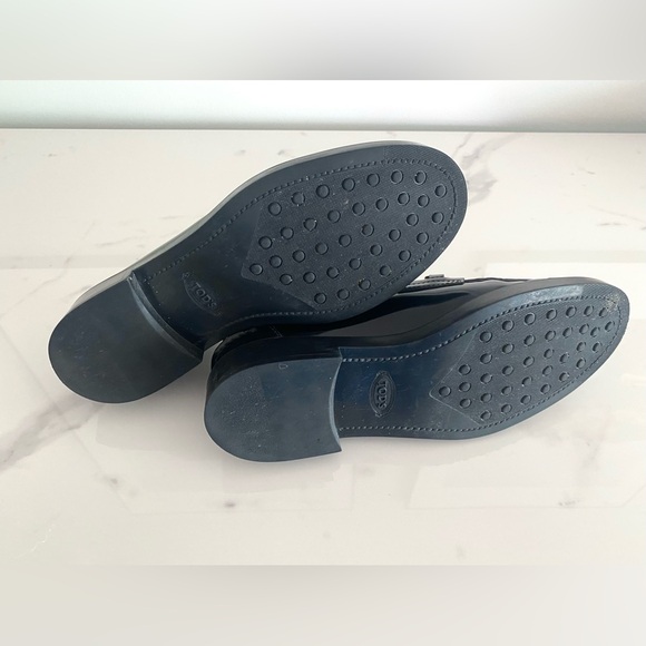 Tod's Black Loafers Sz 37.5 $875
